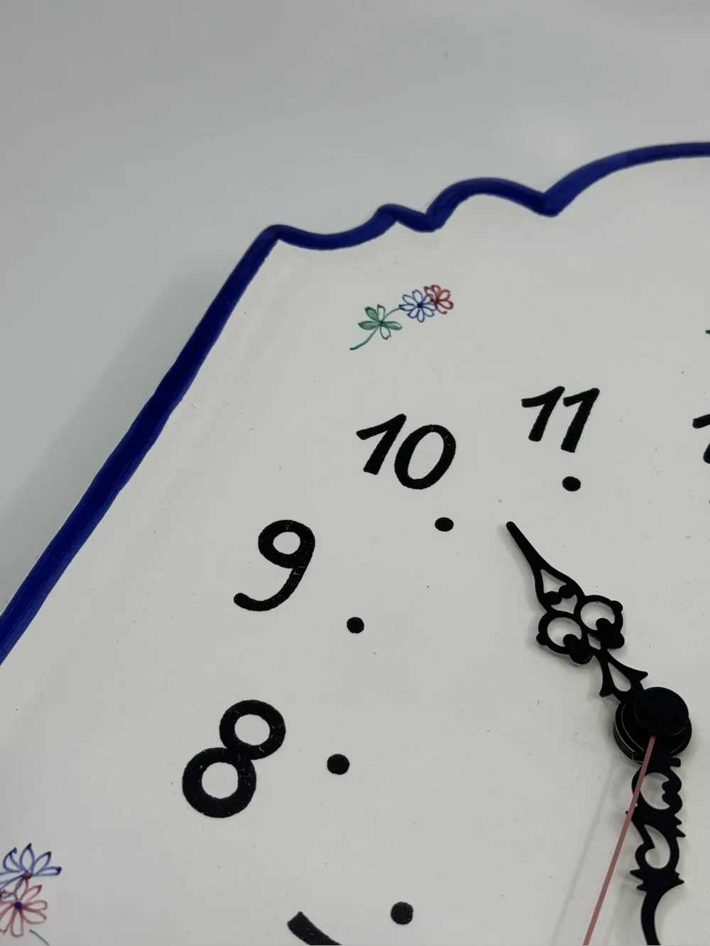 Williams Sonoma Firenze Thymus Hand-Painted Ceramic Wall Clock Italy